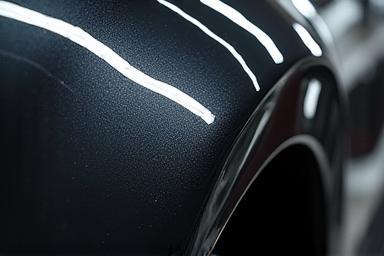 Car paint with deep gloss after ceramic coating