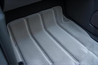 Clean and fresh car interior after cleaning