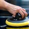 Car waxing and polishing visual